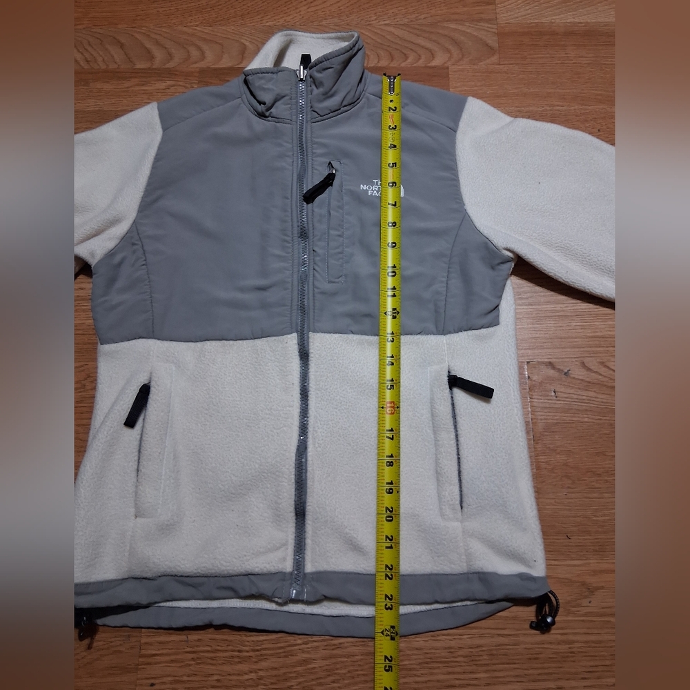 The North Face Two-Tone Fleece Jacket - Cream & Gray - Picture 4 of 7